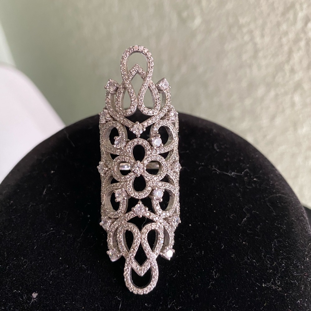 Princess ring real silver
